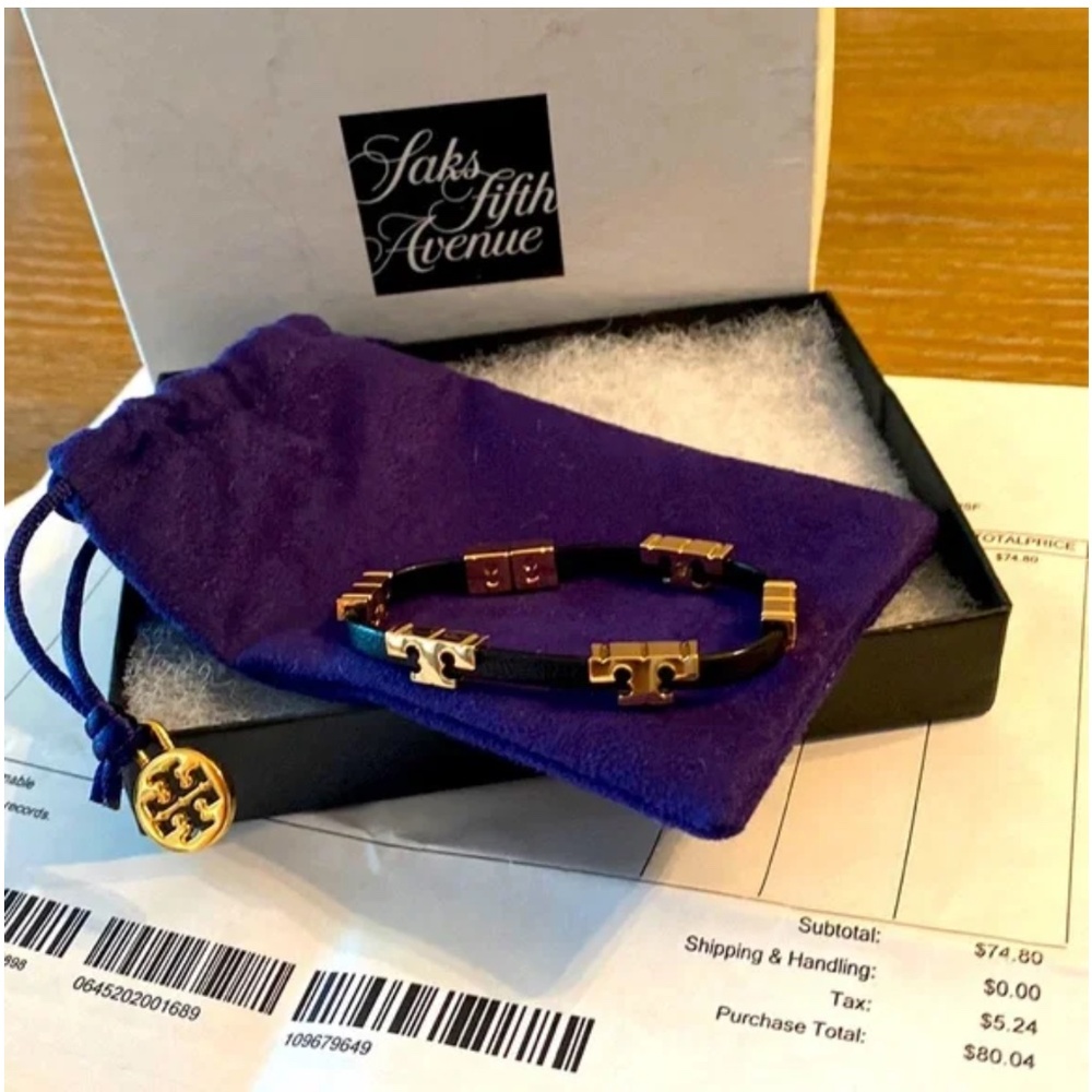 tory burch leather bracelet